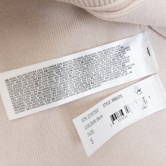 Ever New Melbourne Georgie Belted Knit Cardigan Sweater Bone Beige Small - Picture 13 of 13